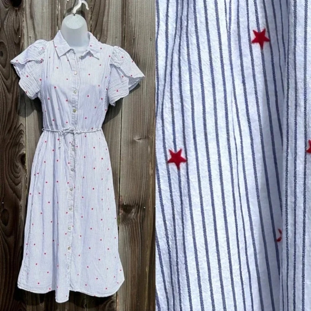 Draper James Stars and Stripes Dress, size XL EUC